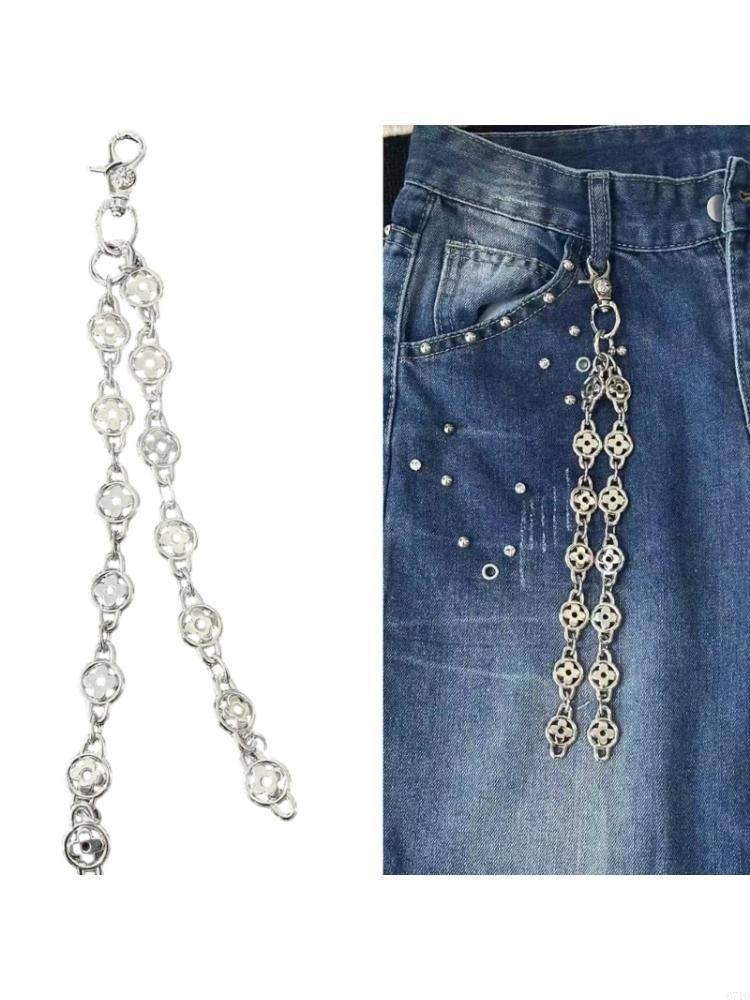 Body Jewelry Charms - Çok yönlü Gümüş Çiçek Alaşım Pantolon