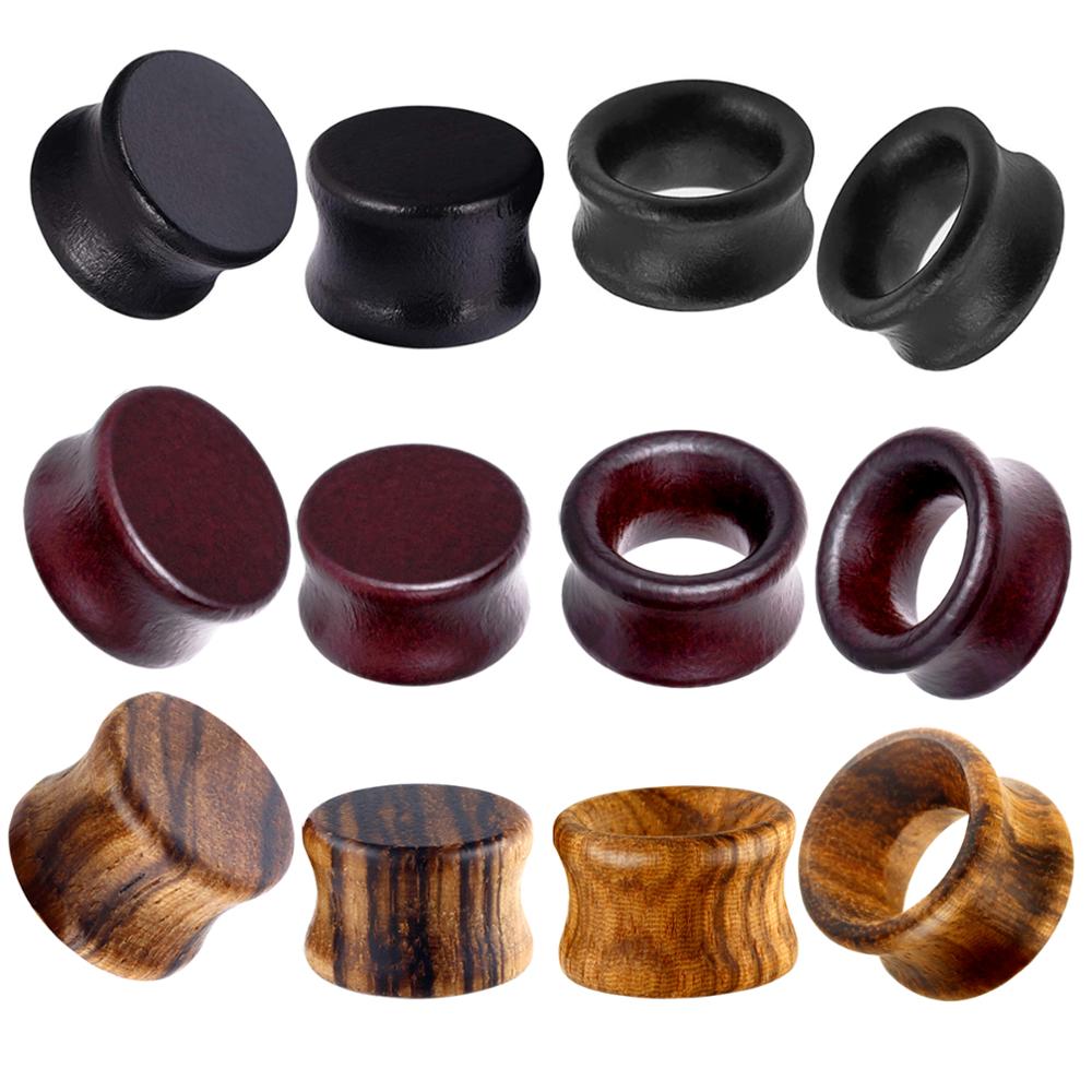 Body Jewelry Gauges - JUNLOWPY 2g 0g 00g Ahşap Eti