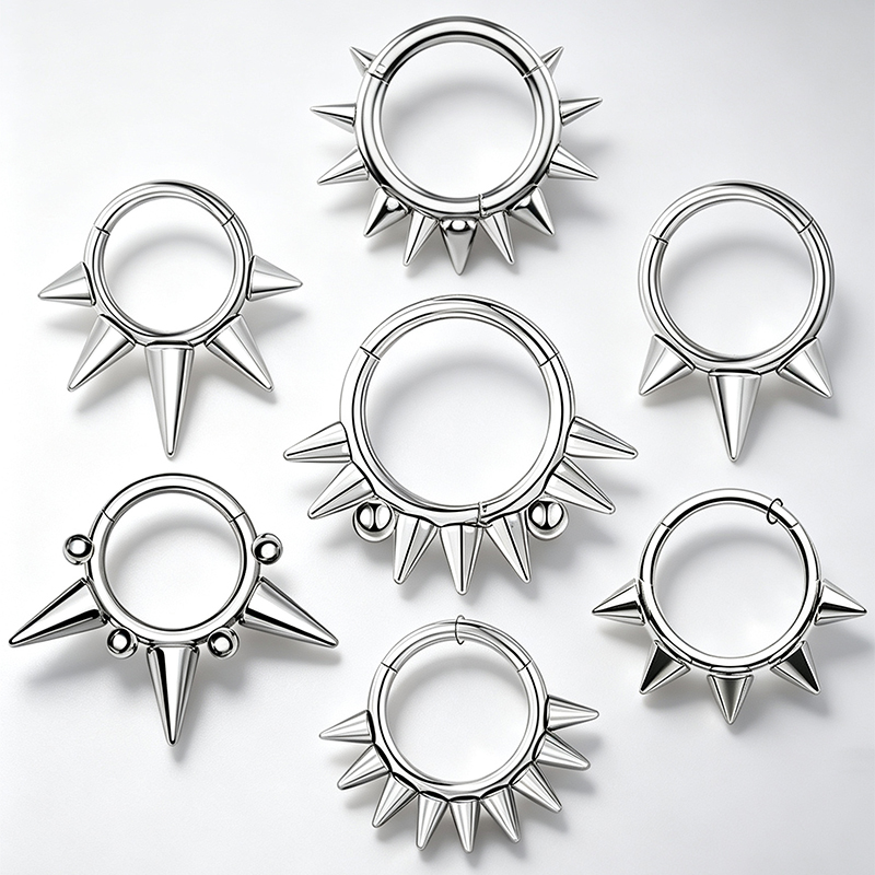 Body Jewelry Lip Ring - 1 adet 8/10mm Paslanmaz Çelik Küçük