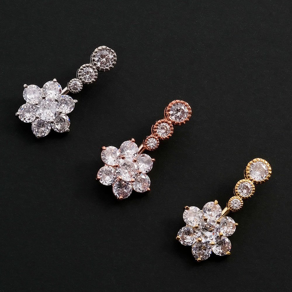 Body Jewelry Urban - Paslanmaz Çelik Göbek Halkası, Asimetrik Geometrik