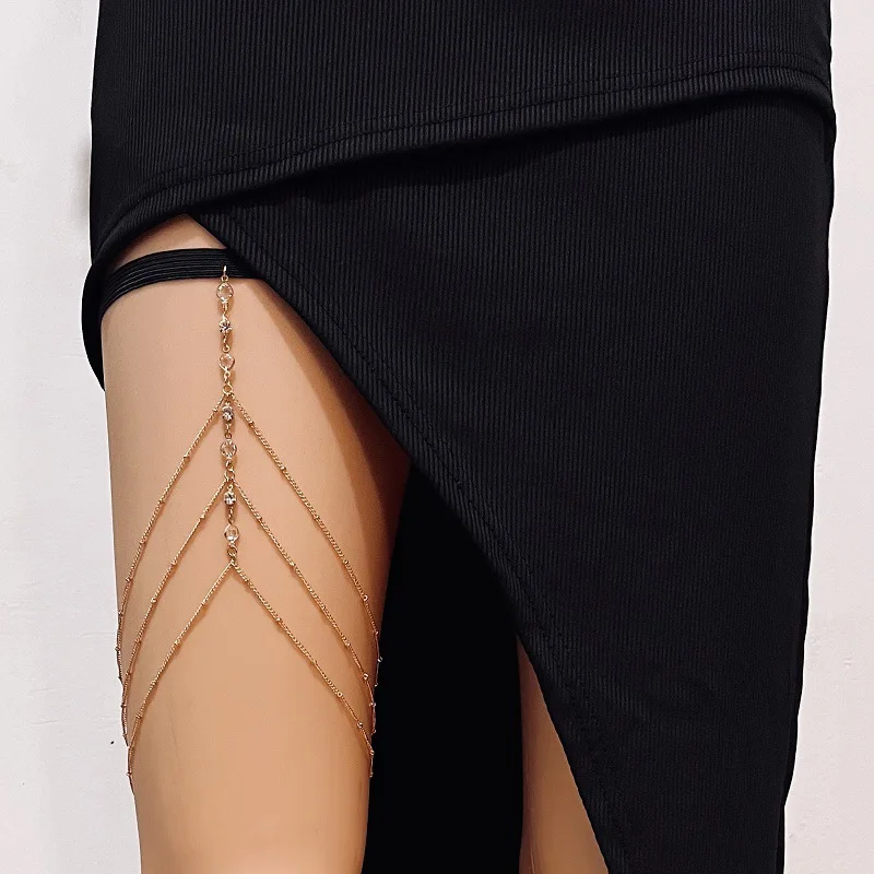 Qualiti Body Jewelry - Moda Yaz Bohemian Uyluk Zinciri Basit