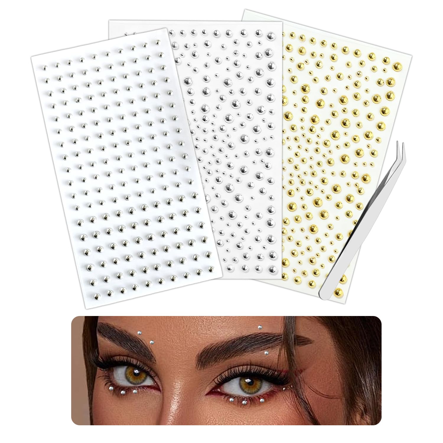 Body Jewelry Lip Ring - Yüz Vücut Halka Çıkartmaları Kendinden Yapışkanlı