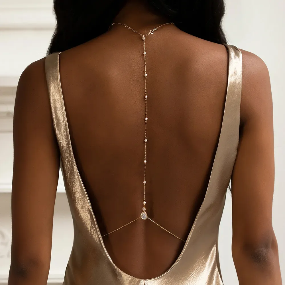 Body Jewelry Charms - Moda Gelin Geri Zincir Takı Inci