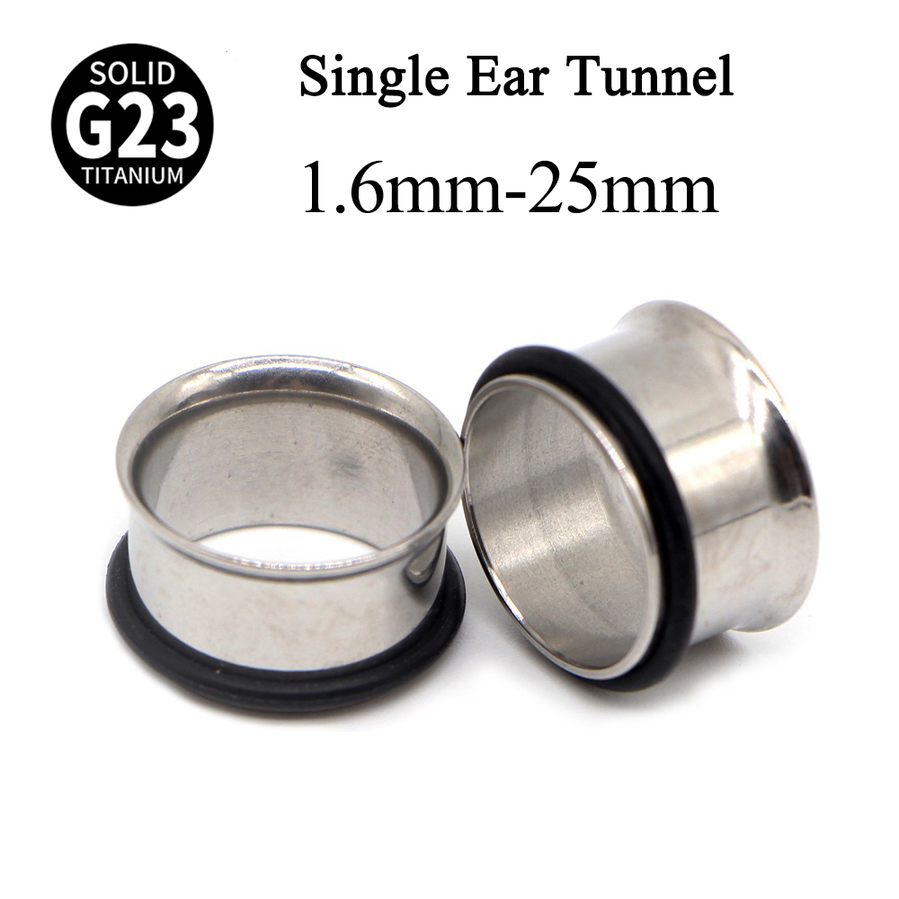 1 çift G23 titanyum tek Flare  - Body Jewelry Gauges incelemesi ve fiyatı