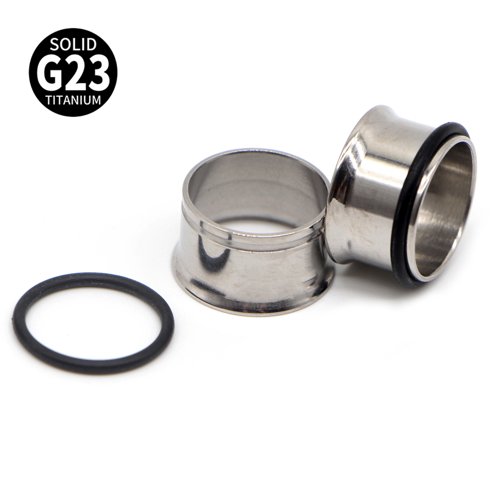 1 çift G23 titanyum tek Flare  - Body Jewelry Gauges incelemesi ve fiyatı