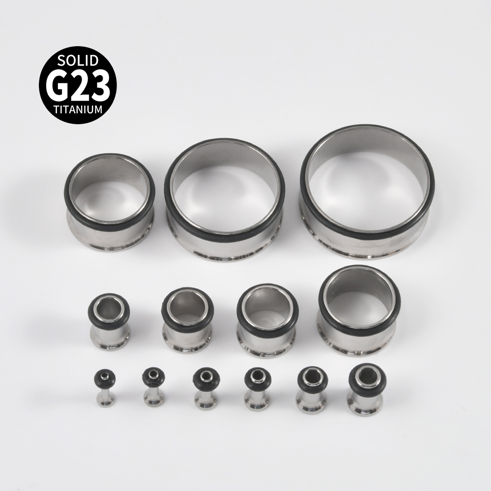 1 çift G23 titanyum tek Flare  - Body Jewelry Gauges incelemesi ve fiyatı