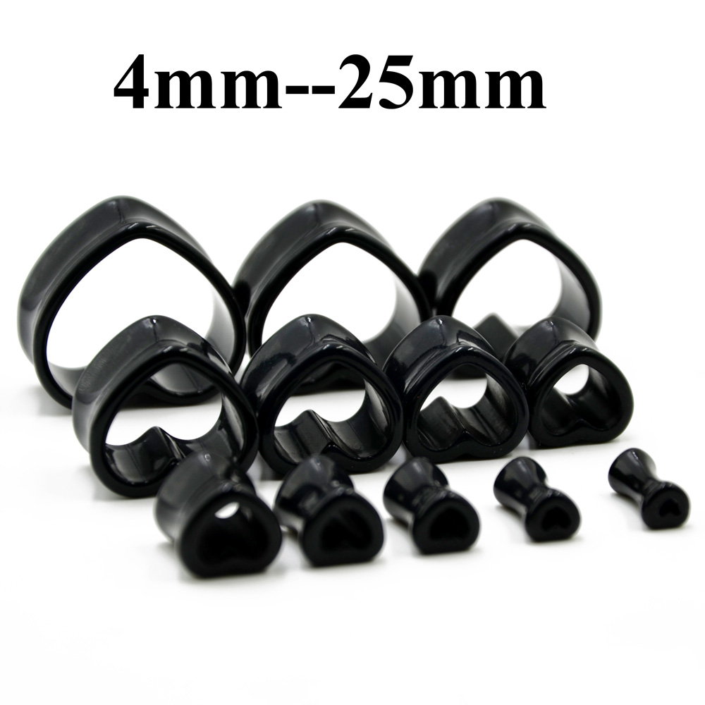 Akrilik Aşk Siyah Beyaz Kalp ş - Body Jewelry Gauges incelemesi ve fiyatı
