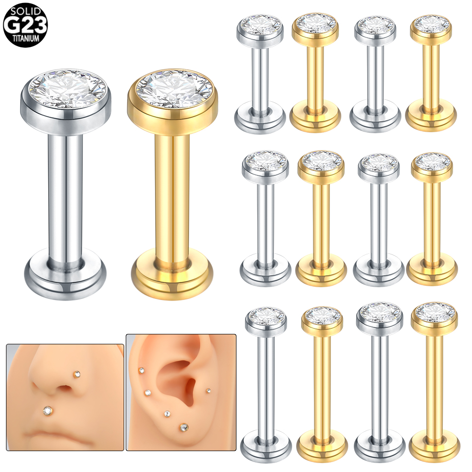 10 adet G23 titanyum Labret Pi - Body Jewelry Lip Ring incelemesi ve fiyatı