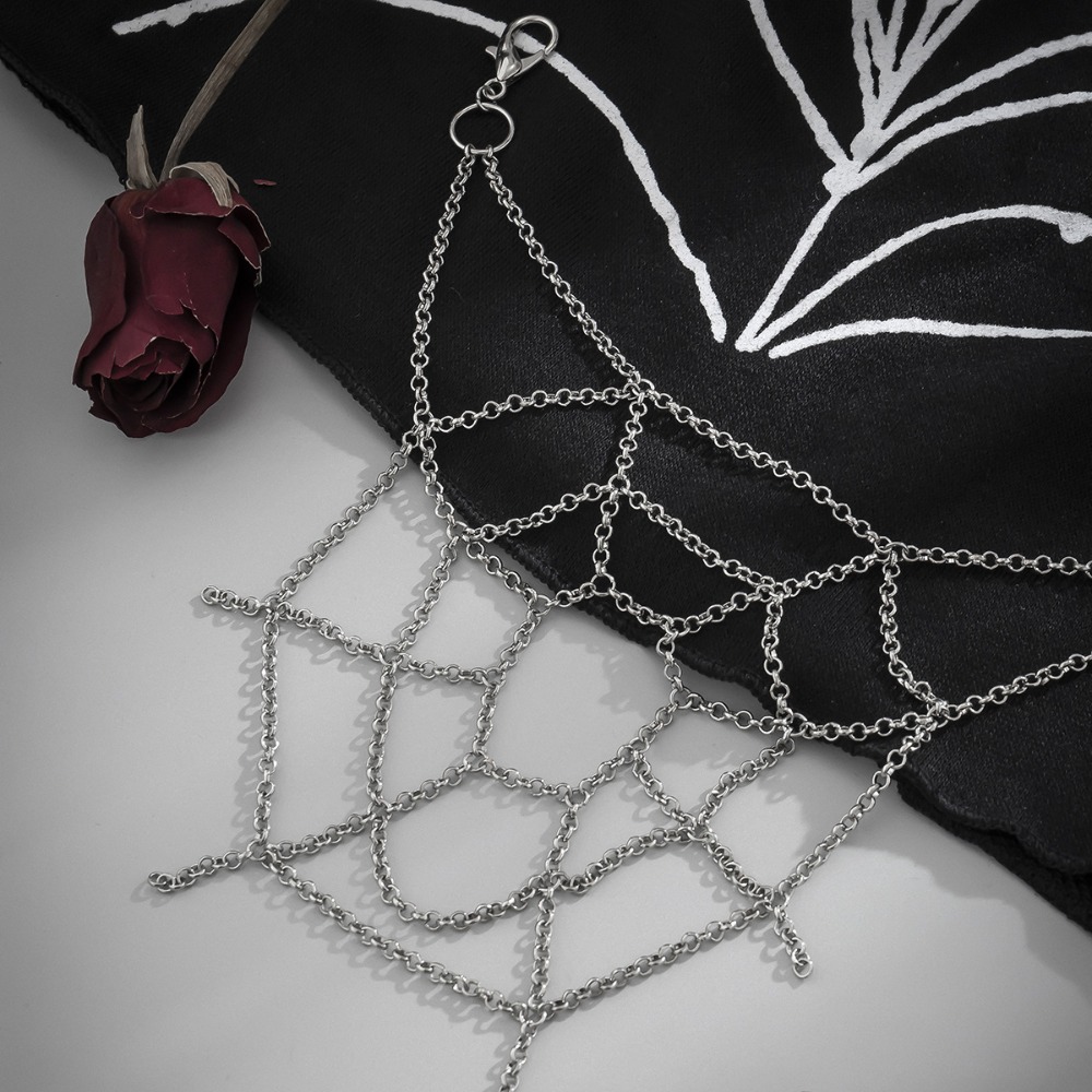Gotik Punk Gümüş Renk Örümcek  - Body Jewelry Charms incelemesi ve fiyatı