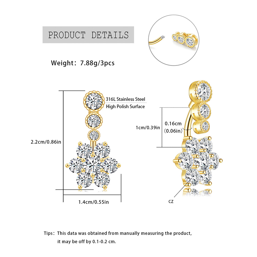Paslanmaz Çelik Göbek Halkası, - Body Jewelry Urban incelemesi ve fiyatı
