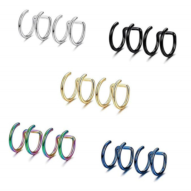 2 Adet 316L Paslanmaz Çelik Kl - Body Jewelry Lip Ring incelemesi ve fiyatı