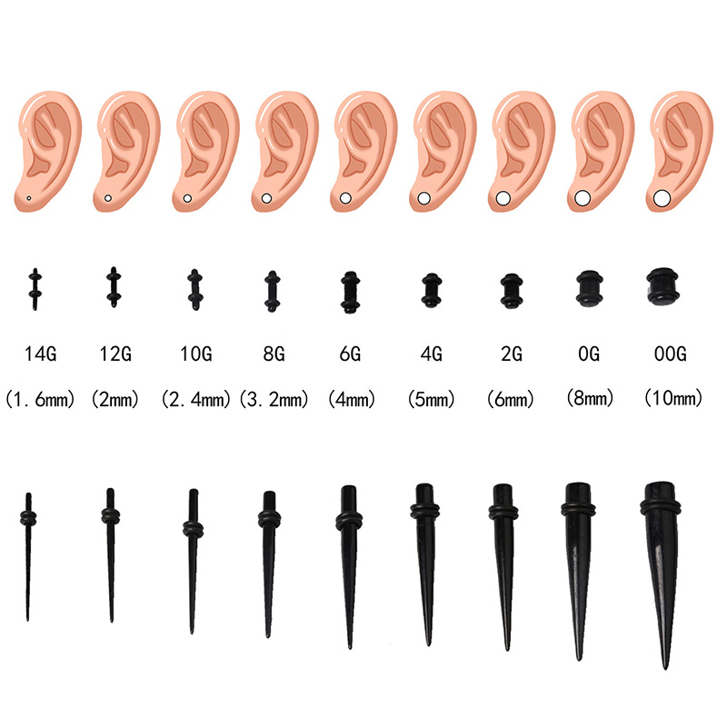 50 adet Akrilik Spike Kulak Gö - Body Jewelry Gauges incelemesi ve fiyatı