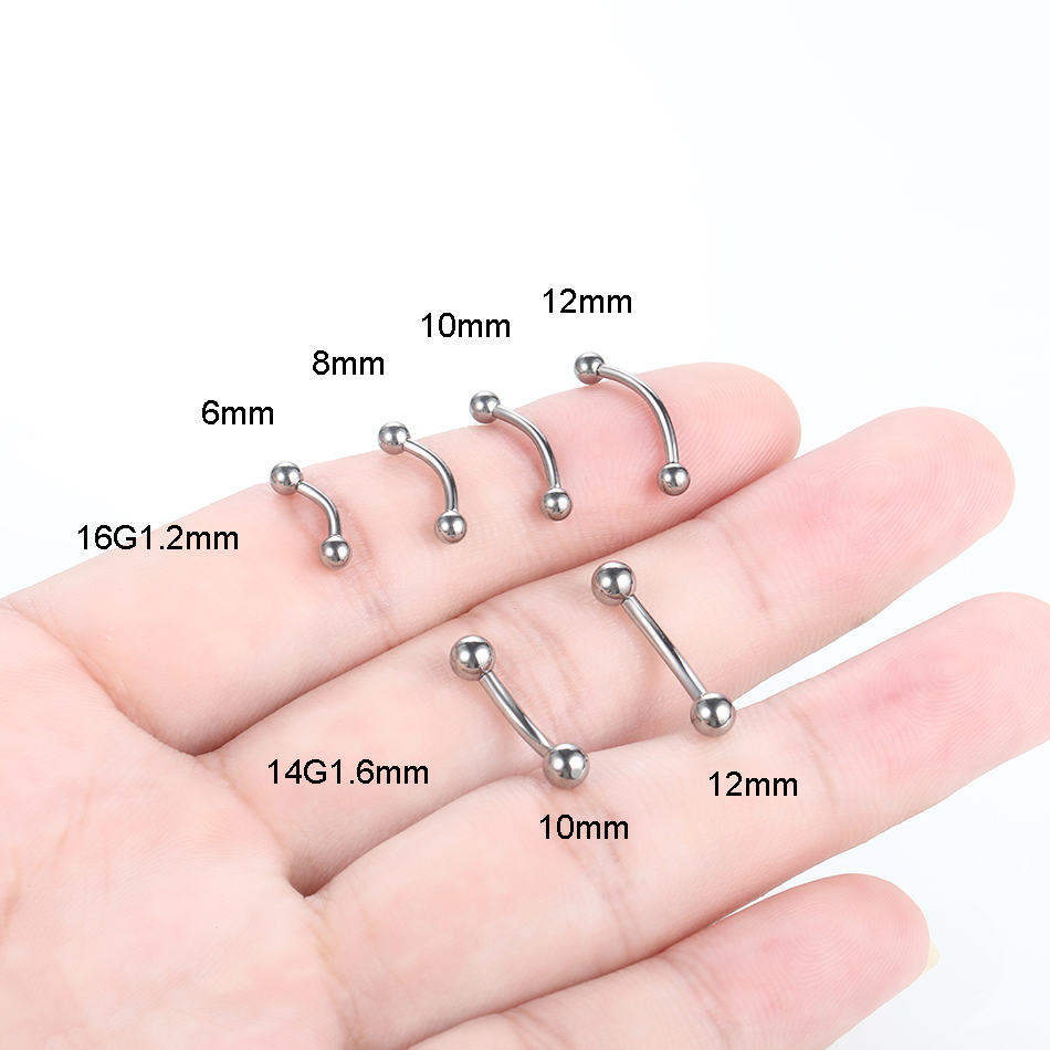 10 adet/grup G23 Titanyum Kaş  - Body Jewelry Lip Ring incelemesi ve fiyatı