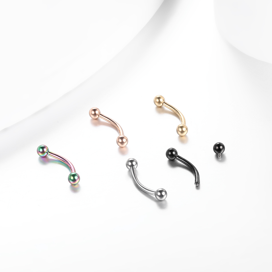10 adet/grup G23 Titanyum Kaş  - Body Jewelry Lip Ring incelemesi ve fiyatı