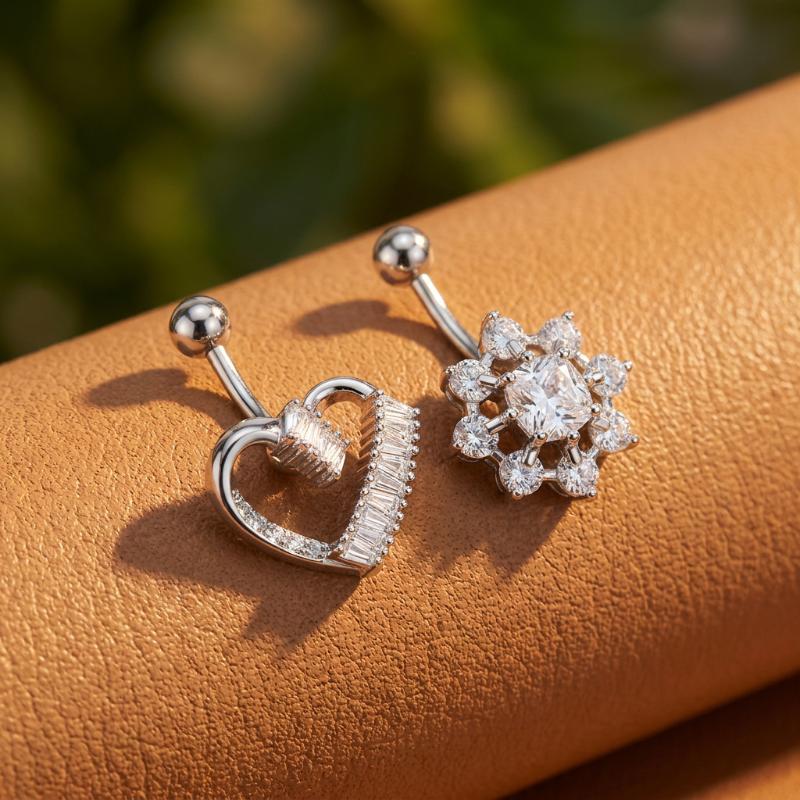 Kelebek Çiçek Göbek Halkaları  - Body Jewelry Charms incelemesi ve fiyatı