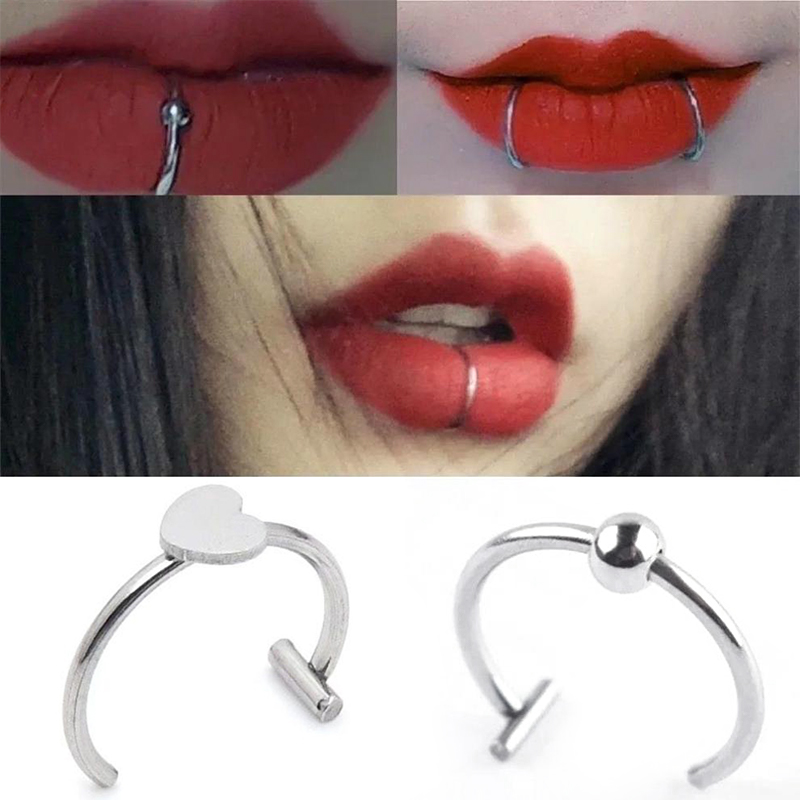 1 Adet Paslanmaz Çelik Sahte B - Body Jewelry Lip Ring incelemesi ve fiyatı