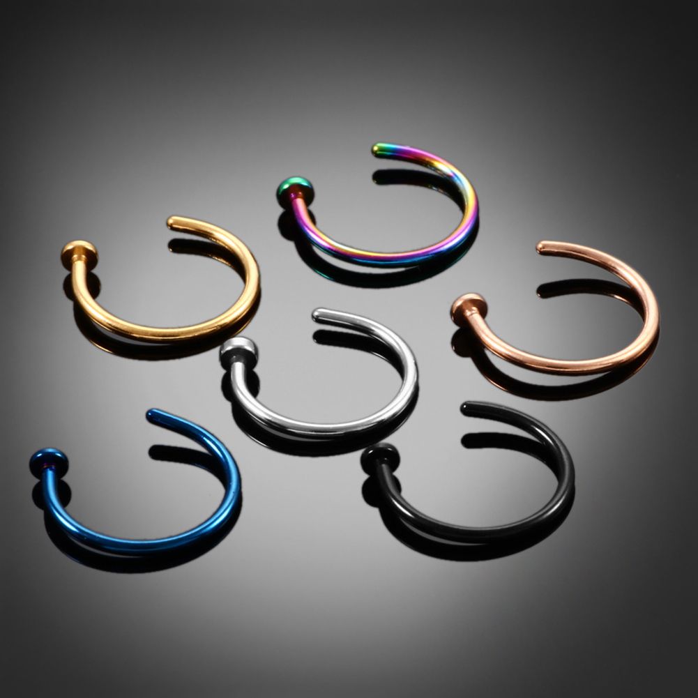 10 Adet İnce Paslanmaz Çelik K - Body Jewelry Lip Ring incelemesi ve fiyatı