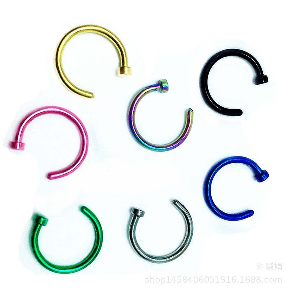 10 Adet İnce Paslanmaz Çelik K - Body Jewelry Lip Ring incelemesi ve fiyatı