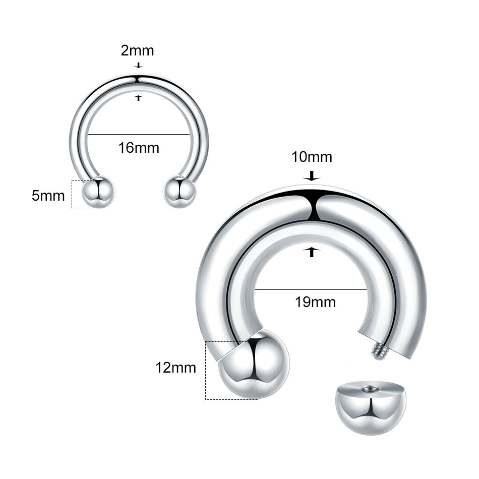 1 adet 18G-00G büyük Ölçülü Pa - Body Jewelry Gauges incelemesi ve fiyatı