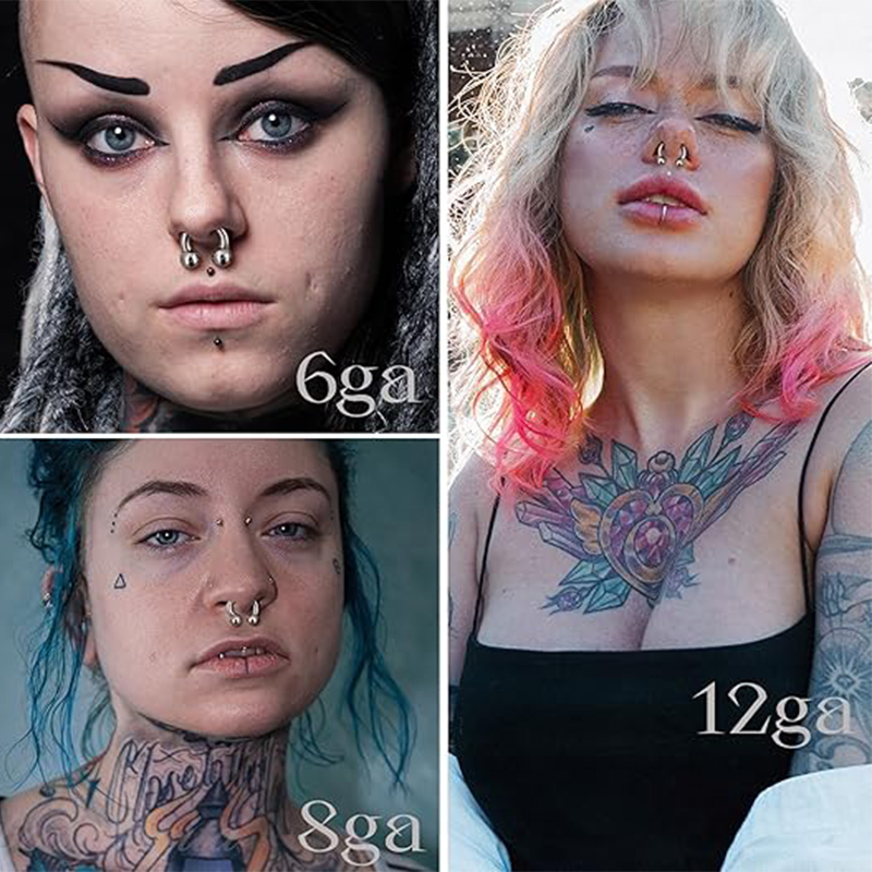 1 adet 18G-00G büyük Ölçülü Pa - Body Jewelry Gauges incelemesi ve fiyatı