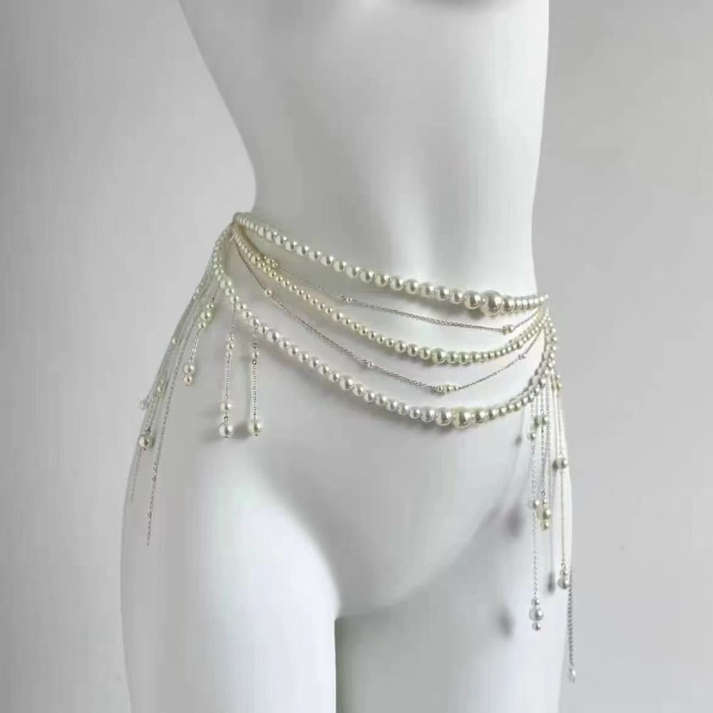Moda Zarif İnci Bel Zincirleri - Body Jewellery incelemesi ve fiyatı