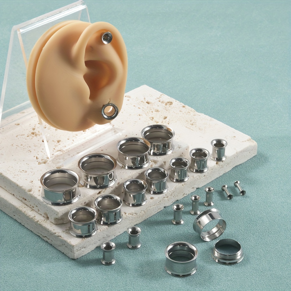 1 çift/12 çift Set paslanmaz ç - Body Jewelry Gauges incelemesi ve fiyatı