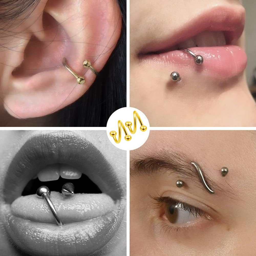 Kadın Spiral Küpeler Delici Ta - Body Jewelry Lip Ring incelemesi ve fiyatı